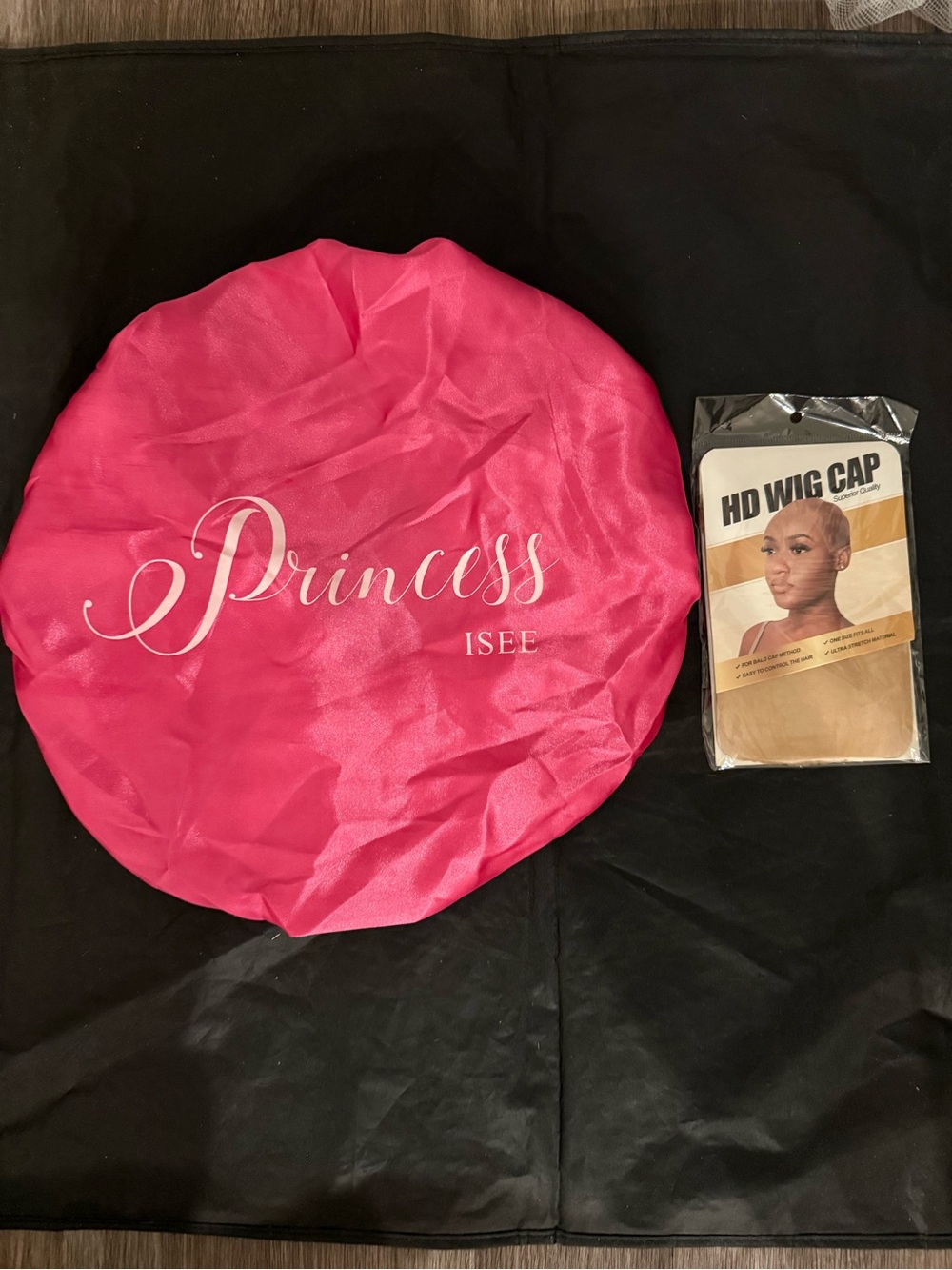 New Luxe Gold and Nude Wig Cap Pack and Silk Bonnet